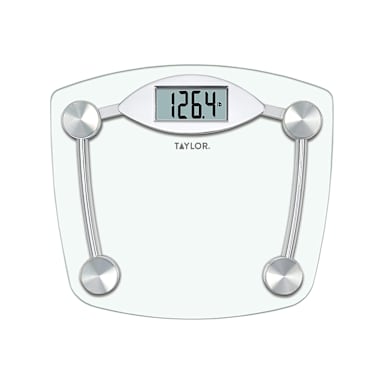 Taylor Precision 75064192 Tempered Glass 400 Lb Digital Bathroom Scale