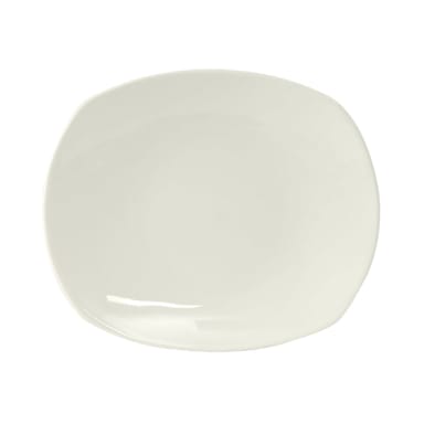 Tuxton AAU-004 Napa Pearl White 8-1/8" x 6-7/8" Plate