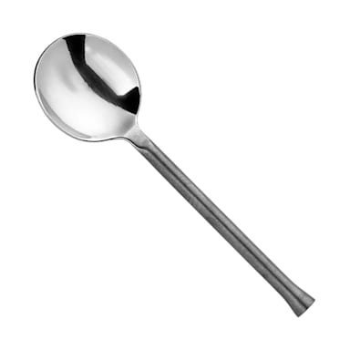 1880 Hospitality B582SBLF Wyatt 6-1/5" Bouillon Spoon - Dozen