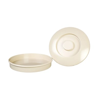 Thunder Group NS608T Tan 8.25" x 1.25" Tortilla Server w/ Lid - Dozen