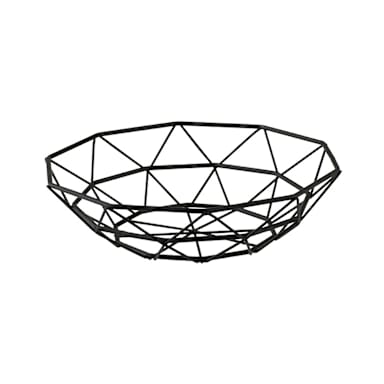 TableCraft 10463 Delta Collection™ Black 8" Wire Basket