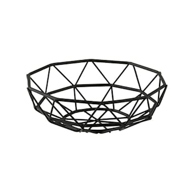 TableCraft 10462 Delta Collection™ Black 6" Wire Basket