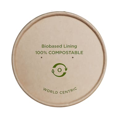 World Centric BOL-PA-12-K Lid for 12-32 Ounce Paper Bowls