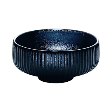 Playground 701317191021090 Nara Black 49.5 Oz. Stoneware Bowl - 6 / CS