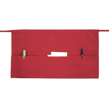 Winco WA-1221RED 3-Pocket Waist Apron