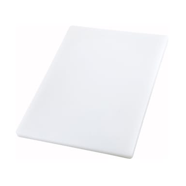 Winco CBXH-1218 White 12" x 18" x 1" Cutting Board