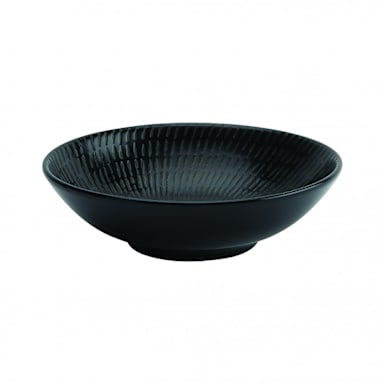 1880 Hospitality L6250000750 Urban Black Luzerne Spiral 15 Oz Bowl - 12/CS