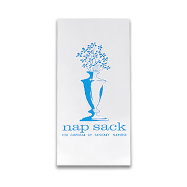 Bagcraft Papercon 300314 "Nap-Sack" Sanitary Disposal Bag - 1000 / CS