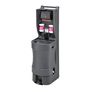 Cambro MHWS18615 Gray 18 Gallon Mobile Hand Wash Station