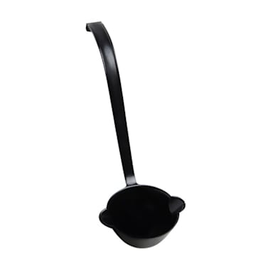 Fineline Setting 540.BK Black 11" 3.5 Ounce Plastic Ladle