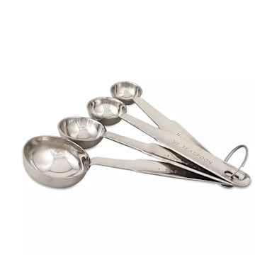 Browne Foodservice 2316EH 4-Pc. S/S Heavy Duty Measuring Spoon Set