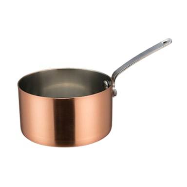 Winco DWCA-203C Copper 3-1/8"D x 1-3/4"H Mini Sauce Pan