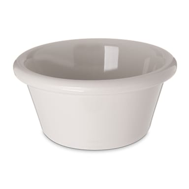 Carlisle 4312342 Bone Smooth 3 Ounce SAN Plastic Ramekin