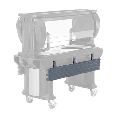 Cambro VBRR6191 Gray 6 Ft. Tray Rail for Versa Food Bar