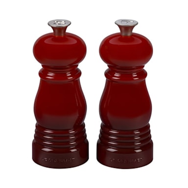 Le Creuset ST00005000060001 Cerise Petite 5" x 2" Salt/Pepper Mill Set
