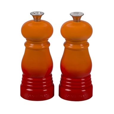 Le Creuset ST00005000090001 Flame Petite 5" x 2" Salt/Pepper Mill Set