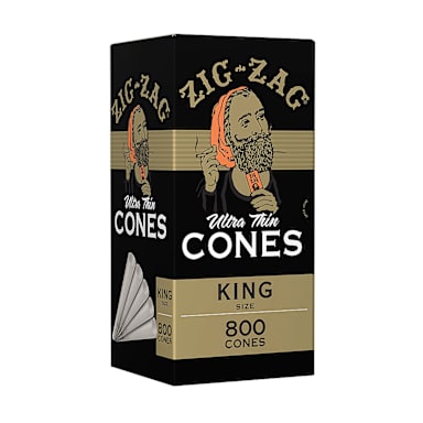 National Tobacco Co. 00811 Zig-Zag King Size White Cone - 4800 / CS