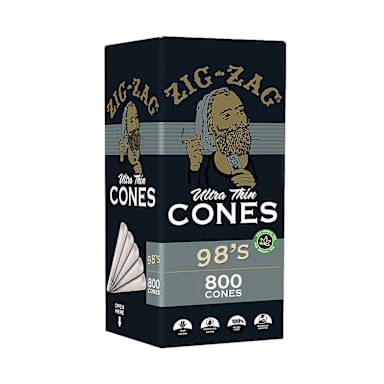 National Tobacco Co. 00841 Zig-Zag 98's White Cone - 4800 / CS