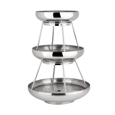 Steelite 5850JX61 S/S 3-Tier Coupe Seafood Stand