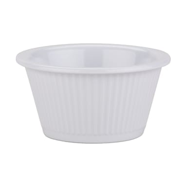 Carlisle S29202 White Fluted 2 Ounce Ramekin