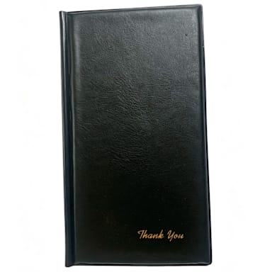 Darling Foodservice Black 10" x 5-1/2" Folding Style Check Presenter
