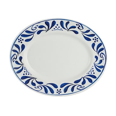 Delfin 7062DD303 Viva Melamine 11" x 9" Oval Plate