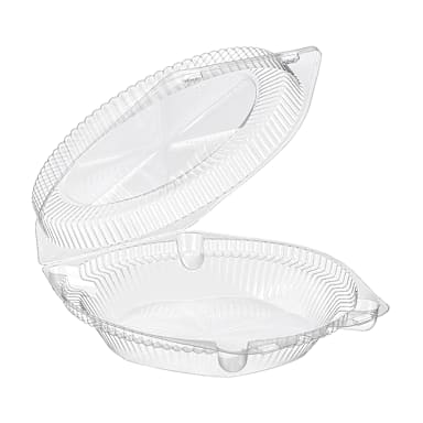 Inline Plastics SLP109 Clear Hinged 9" Pie Container