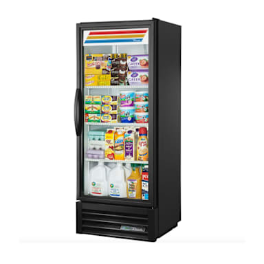 True GDM-12-HC~TSL01 BLACK 1 Section Refrigerated Merchandiser