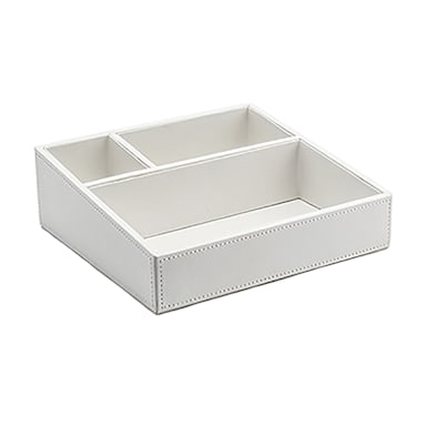 FOH RAH002WHL11 London 8.75 x 8.25" White Accessory Holder - 4 / CS
