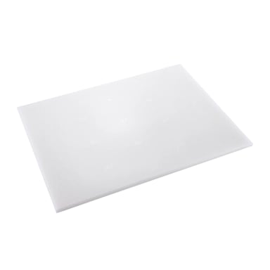 Browne Foodservice 57361201 Poly White 18" x 12" x 1/2" Cutting Board