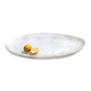 Steelite KMK2158SH Wave Shell 18" x 9.75" Oval Tray