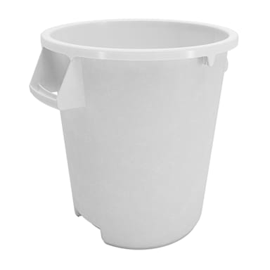 Carlisle 84101002 Bronco White 10 Gallon Waste Container