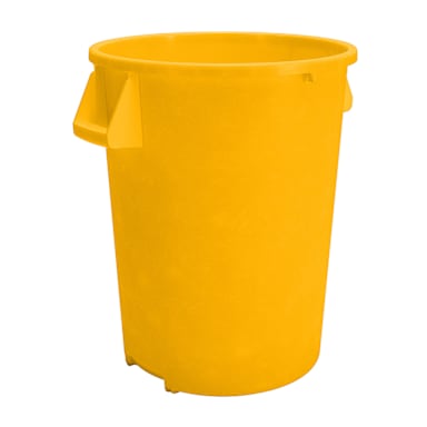 Carlisle 84102004 Bronco Yellow 20 Gallon Waste Container