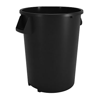 Carlisle 84103203 Bronco Black 32 Gallon Waste Container