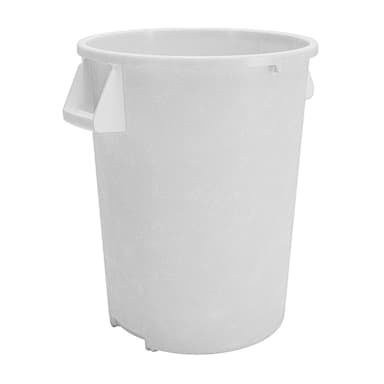 Carlisle 84104402 Bronco White 44 Gallon Waste Container