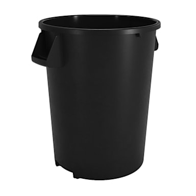 Carlisle 84104403 Bronco Black 44 Gallon Waste Container