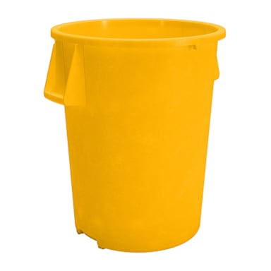 Carlisle 84104404 Bronco Yellow 44 Gallon Waste Container