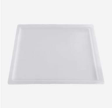 Rosseto BKM021 Frosted Acrylic 19.25 x 14.125" Bakery Tray
