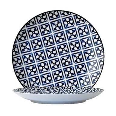 Arcoroc FK643 Candour Azure Blue/White 6.5" Coupe Plate