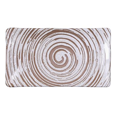EGS B395093-SDW Stardust White 9.25 x 5" Rectangle Plate - 6 / CS