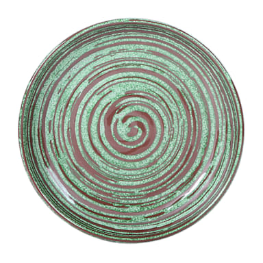 EGS B395099-SDG Stardust Green 9" Round Coupe Plate - 6 / CS