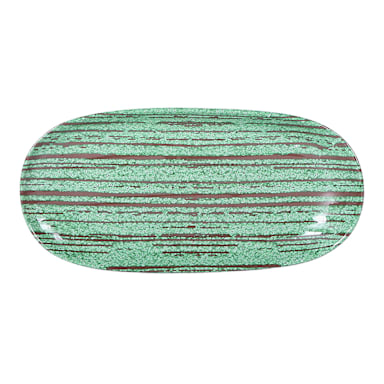 EGS B396110-SDG Stardust Green 11 x 5.25" Oval Plate - 6 / CS
