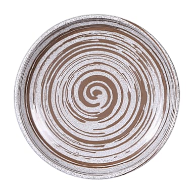 EGS B398071-SDW Stardust White 7" Round Coupe Plate - 6 / CS