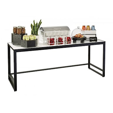 Cal-Mil 22340-72-15 White 72 x 24 x 34" Merchandising Table