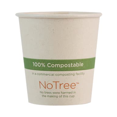 World Centric CU-SU-4 No Tree 4 Ounce Paper Hot Cup - 1000 / CS