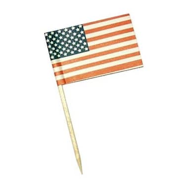 Darling Foodservice 2.5" USA Flag Toothpick - 3600 / CS