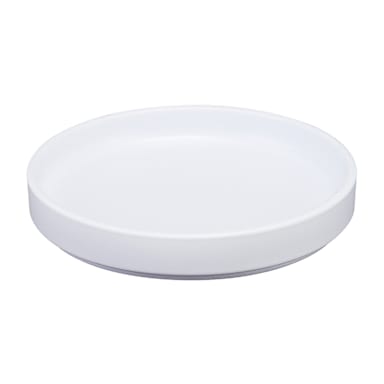 Cal-Mil 22026-8-15 Hudson White 8.25" Low Rim Plate - 6 / CS