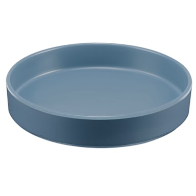 Cal-Mil 22017-8-111 Hudson Stone Blue 8" Melamine Plate  - 6 / CS