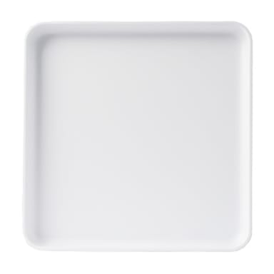 Cal-Mil 22025-11-15 Hudson White 11" Square Plate - 6 / CS