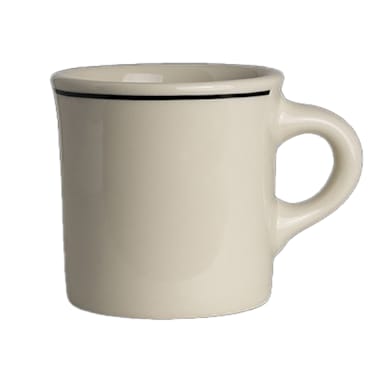 Homer Laughlin HL3001743 Black Line 8-3/4 Ounce Mug